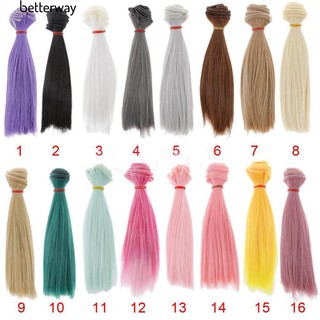 Tóc Giả Duỗi Thẳng Cho Búp Bê , Dài 15Cm