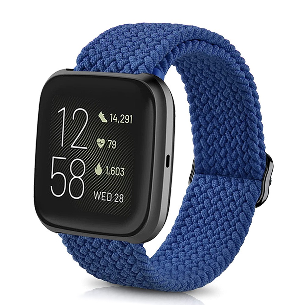 Dây đeo thay thế chất liệu nylon màu trơn cho Fitbit Versa 2 / Versa Lite