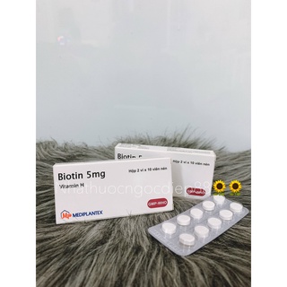 Viên uống BIOTIN 5MG - VITAMIN H cho tóc khỏe,da đẹp