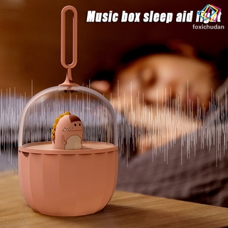[FCD] Bedside Mini Night Light Transparent Little Dinosaur Rabbit White Bear Elk Rechargeable Portable Music Box Sleep Aid