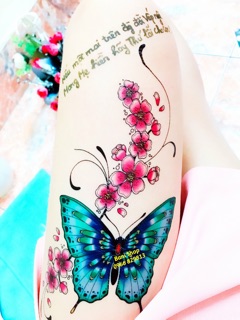 Hình Xăm Dán ( Bướm)