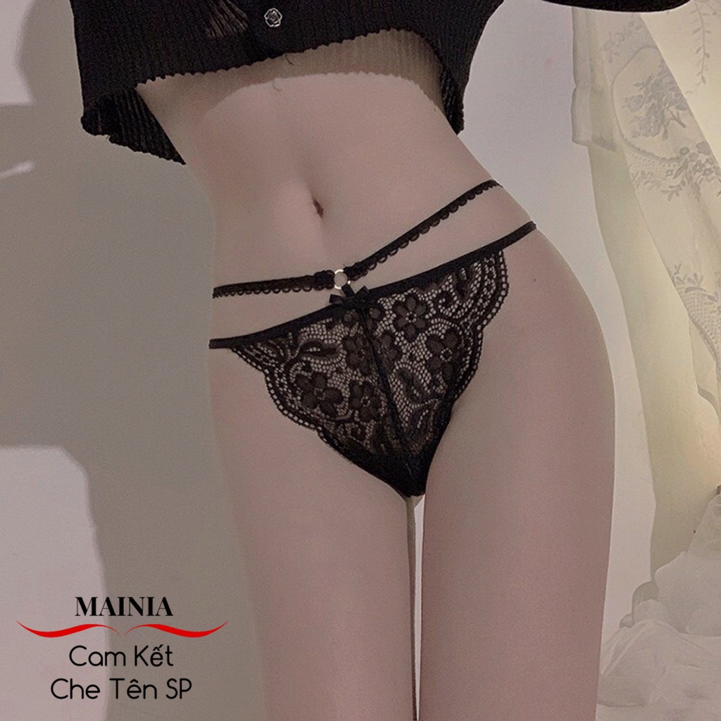 Quần Lót Lọt Khe Ren Hoa Phối Dây Eo Sexy Gợi Cảm Mainia Shop