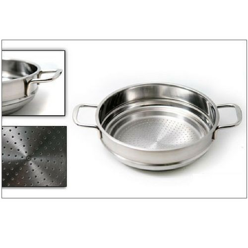 Bộ xửng hấp 3 đáy inox 430 FiveStar Standard bếp từ nắp kính tặng 5 muỗng ăn ( 24cm )