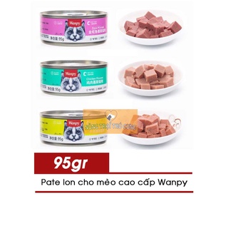 Pate cho mèo wanpy lon - 95gr - nhiều vị