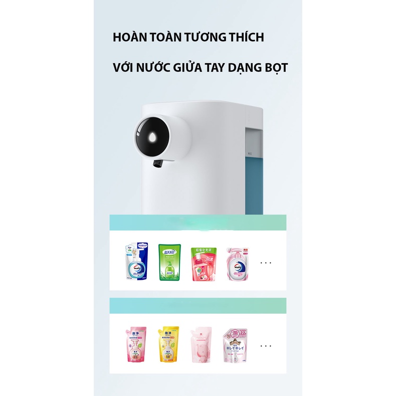 Máy Rửa Tay Cảm Biến Tạo Bọt Tự Động Jisulife AH01 - Tạo Bọt Nhanh Trong 25s - Đèn Báo Hiệu Thông Minh - Dung Tích 300ml