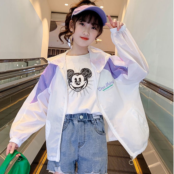 2023 Mới Áo Khoác Chống Nắng Và Tia Uv Thiết Kế Mỏng Thoáng Khí Thời Trang Cho Bé