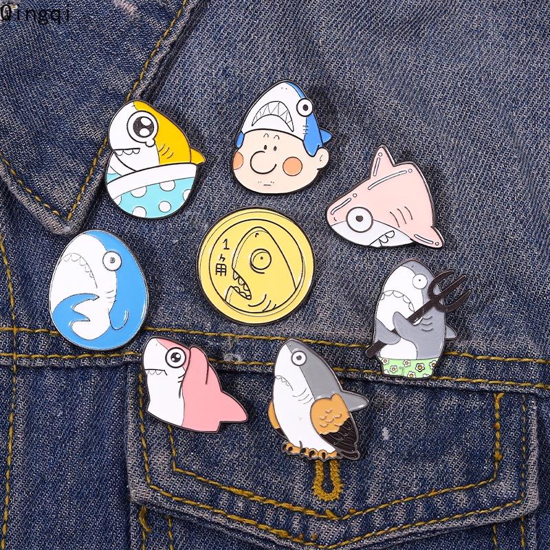 Ghim cài áo MISS ZOE tráng men hình động vật biển hoạt hình đáng yêu vui nhộn quà tặng cho trẻ em bạn bè