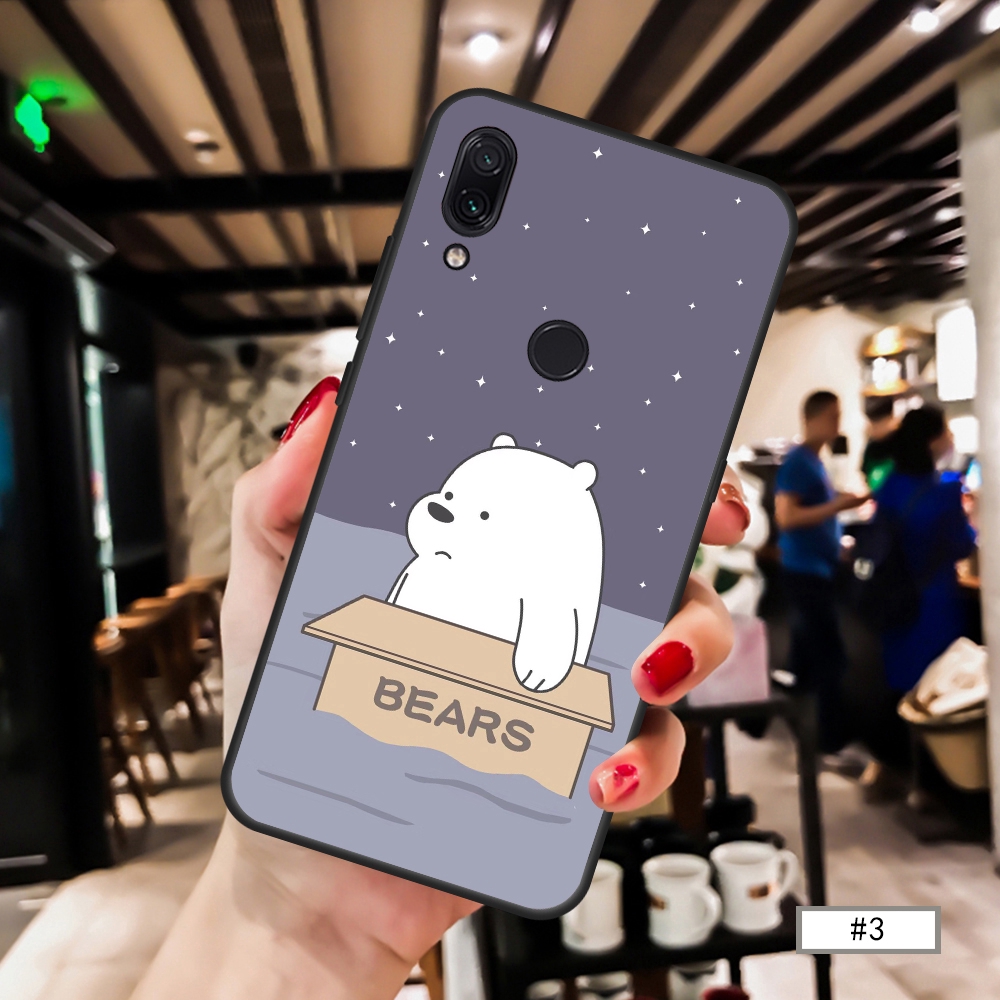 Ốp điện thoại vỏ mềm có hình gấu hoạt hình dễ thương cho Xiaomi Redmi Note7 7 Note6 6A 5 5A 5 Plus S2 Note4X