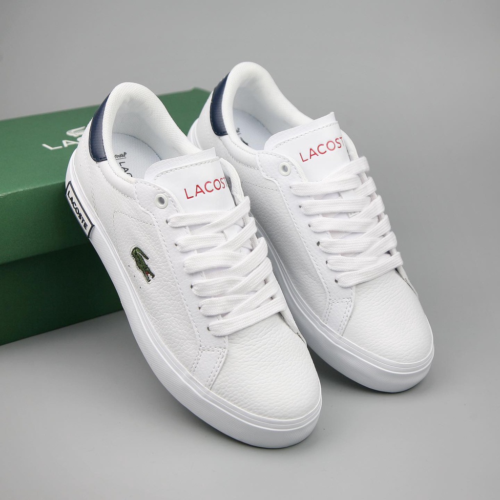 Giày thể thao nam da thật L.C.T thoáng khí êm chân, Giày sneaker cá sấu full box bill bản cao cấp