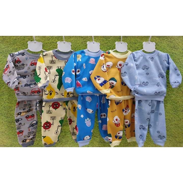 Bộ nỉ lông xẻ khuy trước hàng loại 1 cho bé trai và bé gái 3-15kg