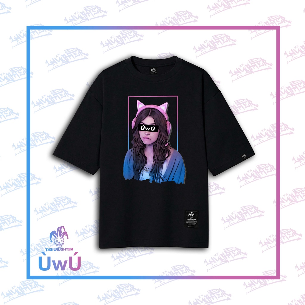 [The Laughter] - UwU T Shirt - Áo Phông Oversized Unisex 100% Cotton uwu