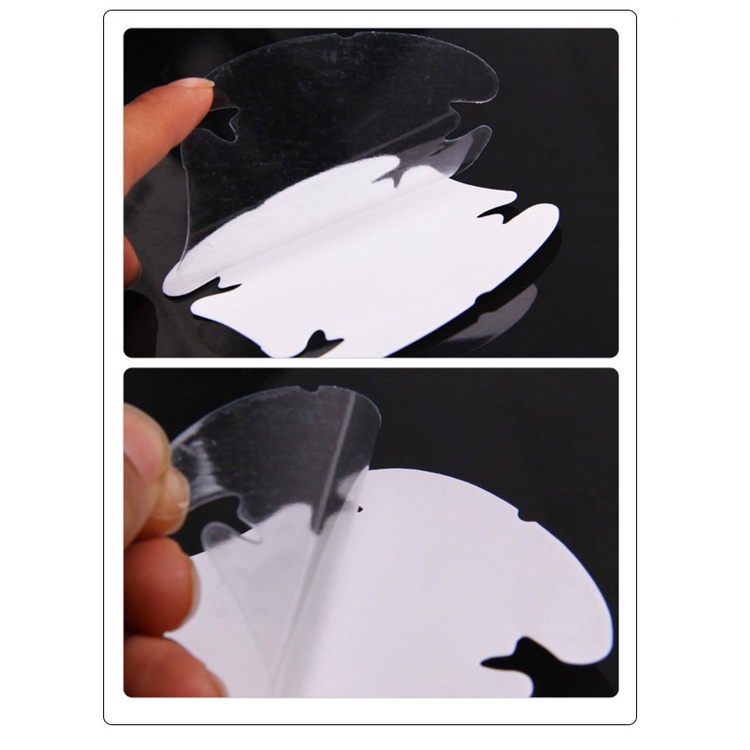 Bộ 4 miếng decal trong suốt dán ốp cửa xe ô tô chống trày xướt