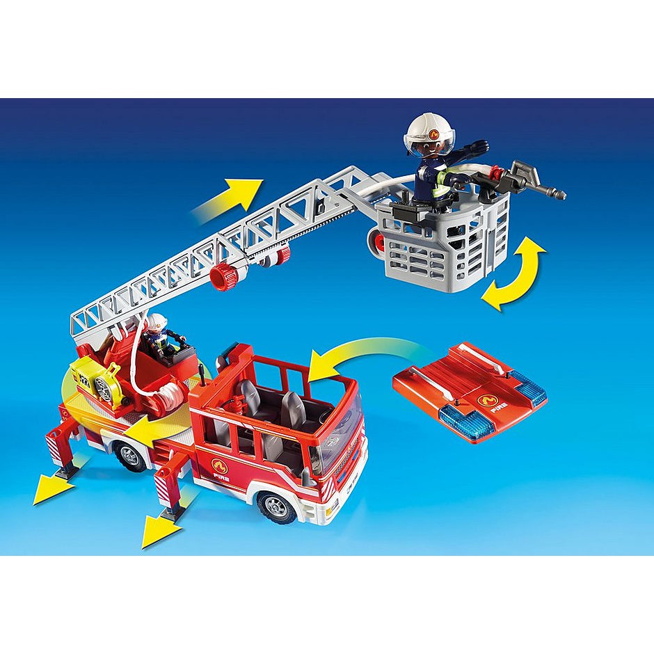 Đồ chơi nhập vai Playmobil Xe thang cứu hỏa