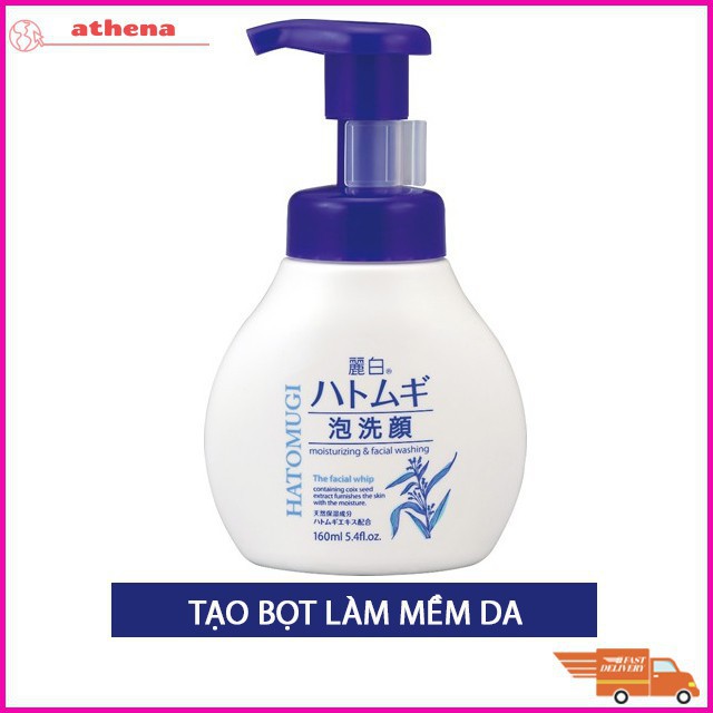 Combo Sữa Tắm Ý Dĩ Trắng Da 800ml Và Sữa Rửa Mặt Dưỡng Ẩm Làm Mềm Da 160ml HATOMUGI Facial Whip | BigBuy360 - bigbuy360.vn