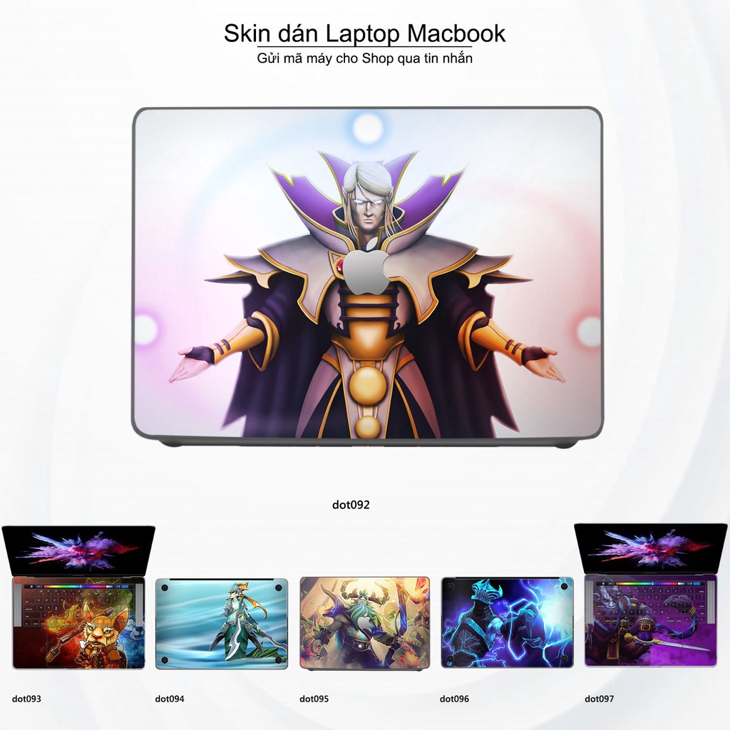 Skin dán Macbook mẫu Dota 2 (đã cắt sẵn, inbox mã máy cho shop)