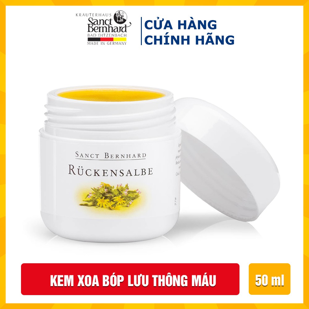 Kem xoa bóp cơ khớp Ruckensable 50ml giúp lưu thông máu, thư giãn các khớp - [ Chính hãng Sanct Bernhard Đức]