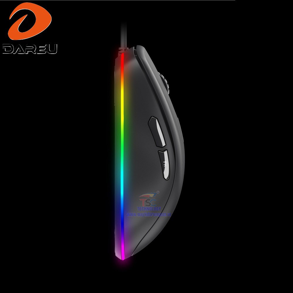 Chuột Gaming DAREU EM908 (LED RGB, BRAVO sensor) | Kèm MousePad Dareu (440 X 350 X 4mm)