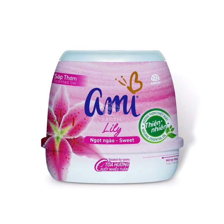 Sáp thơm Ami khử mùi 200g , thơm phòng thiên nhiên