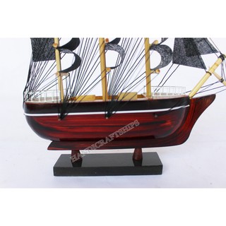 (Có video) Thuyền gỗ mini 20cm