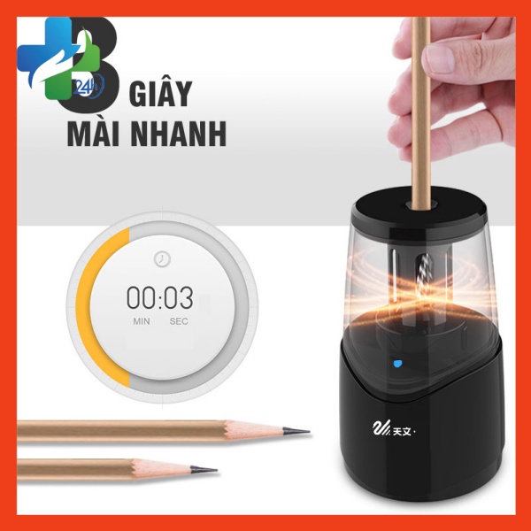 Máy Gọt Bút Chì, Máy Chuốt Bút Chì Tự Động Dùng Pin và Sạc Điện