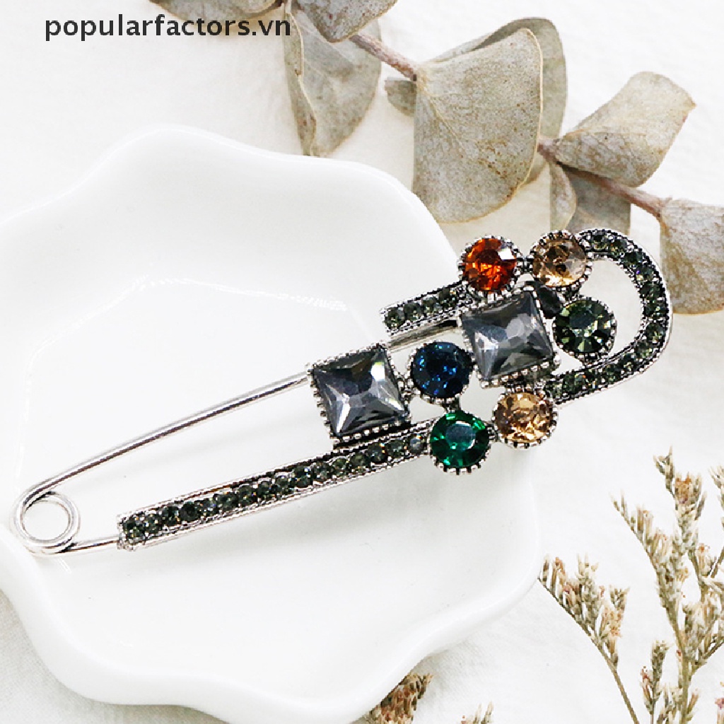 [Phổ Biến] Ghim Cài Áo Thiết Kế Lò Xo Lớn Cổ Điển An Toàn Cho Nữ [VN]