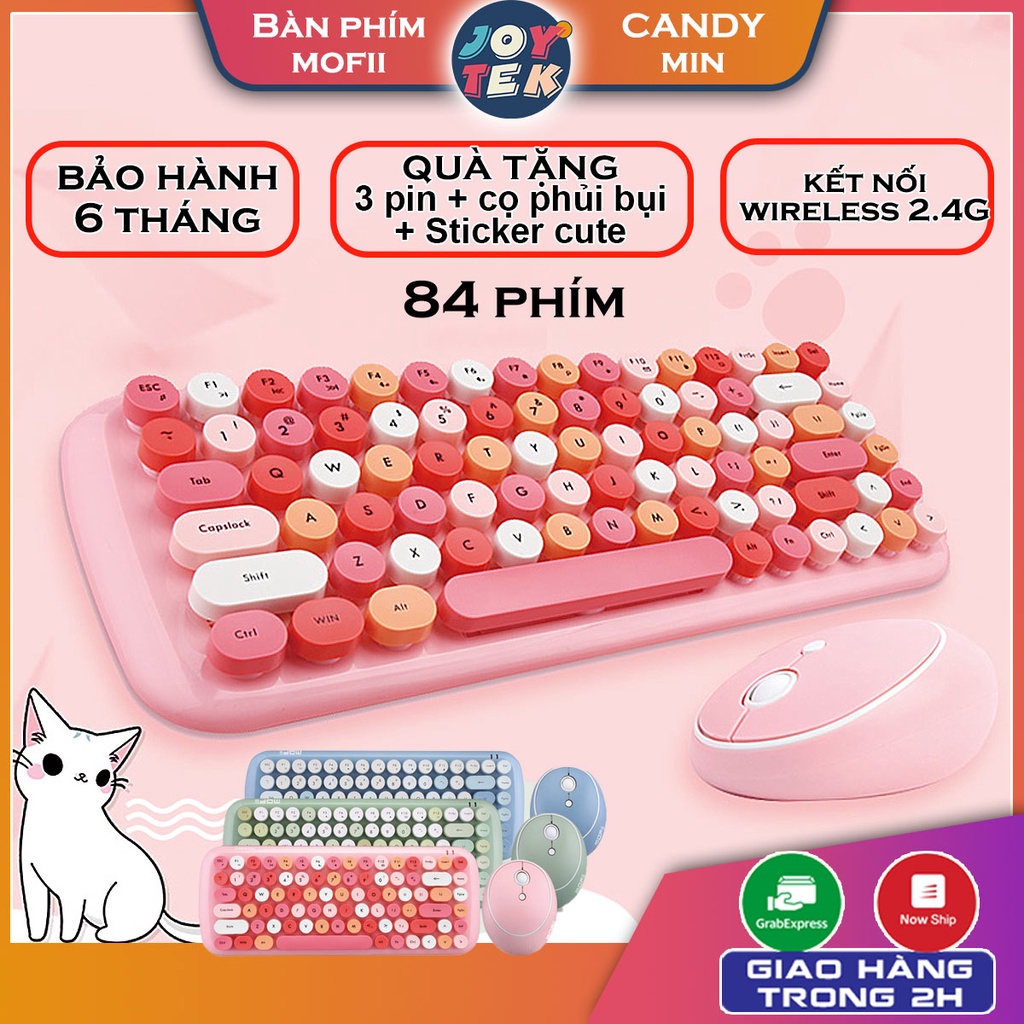 Mofii candy Min|Bàn phím và chuột không dây wireless 2.4ghz MOFII CANDY MIN ĐT tablet táo PC laptop Tivi laptop táo