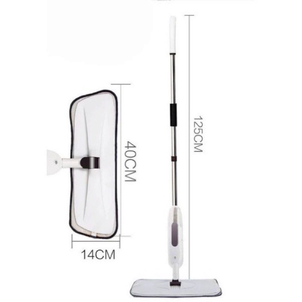 Cây Lau Nhà Đa Năng Có Bình Xịt Nước, Chổi lau đa năng xoay 360 độ , tiện dụng dễ dàng sử dụng