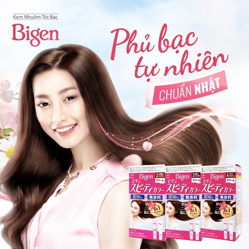 THUỐC NHUỘM TÓC PHỦ BẠC BIGEN SPEEDY COLOR CREAM 80GR DÀNH CHO PHÁI NỮ