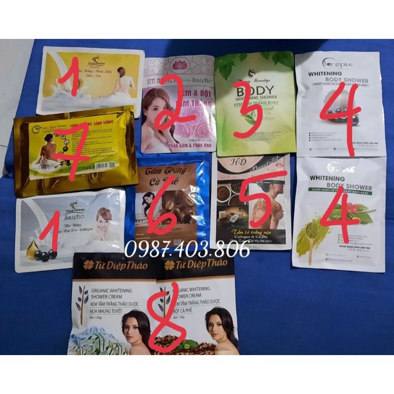 Sét tắm trắng body