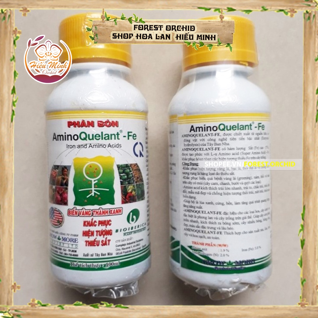 Amino Quelant Fe Phân bón Sắt là thuốc, Hoa Lan loại TỐT, làm cho cây cảnh và hạt giống, Bền, Đẹp, Xanh