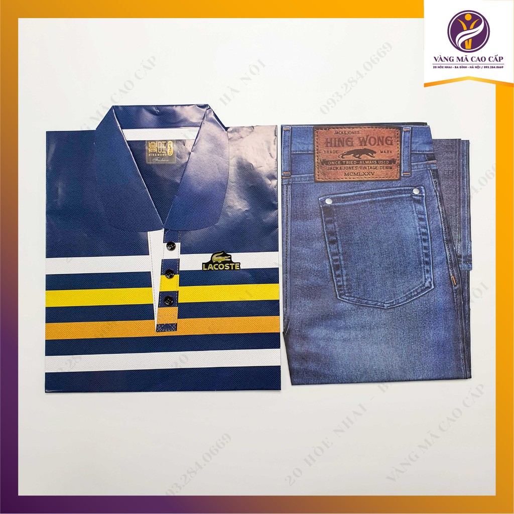 Bộ Áo Phông Áo Polo Quần Bò Nam Mùa Hè Vàng Mã loại đẹp - VM74