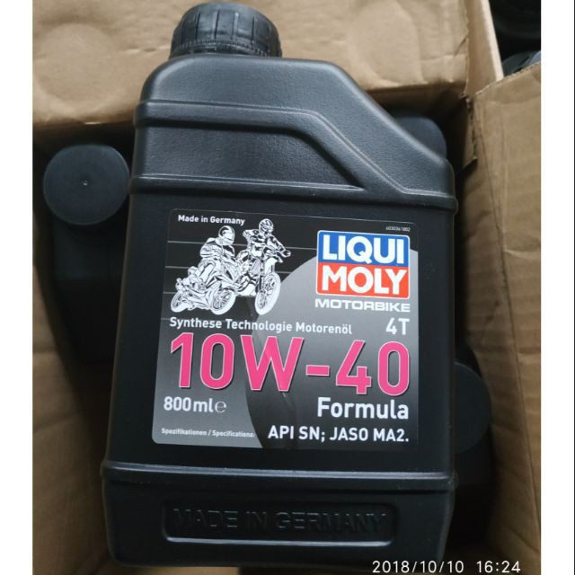 Nhớt Liqui Moly MOTORBIKE 4T 10W-40 FORMULA – 800ML