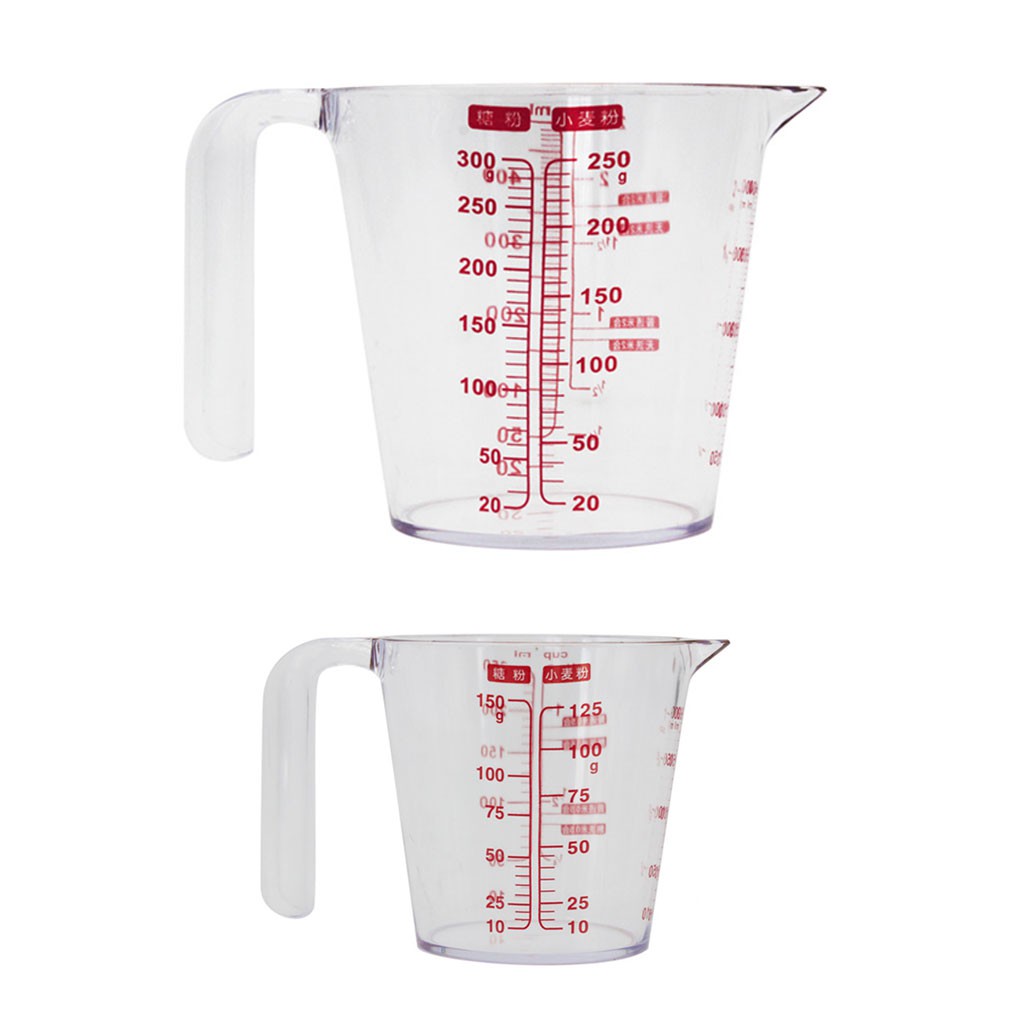 Set 2 cốc đo lường bằng nhựa cao cấp tiện dụng