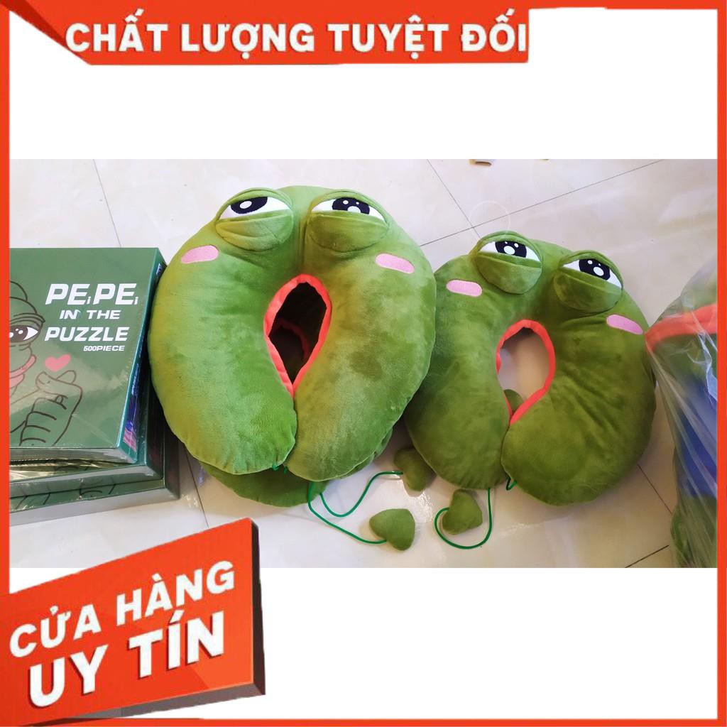 Gối ngủ ếch xanh pepe cực chất