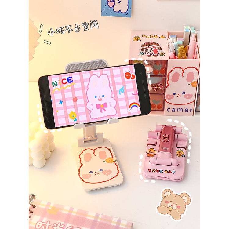 Đế điện thoại cute tiện dụng tặng kèm sticker - UniLabel