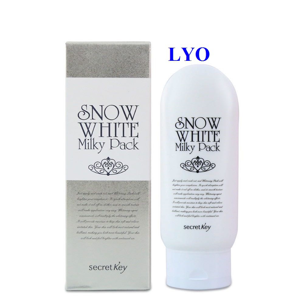 Kem tắm trắng body và mặt Snow White Milky Pack 200ml.