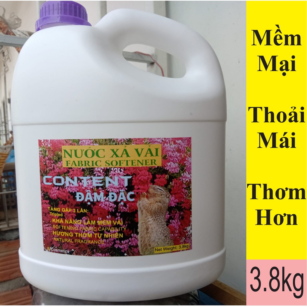 Nước xả vải Content Đậm Đặc - Can 3.8kg