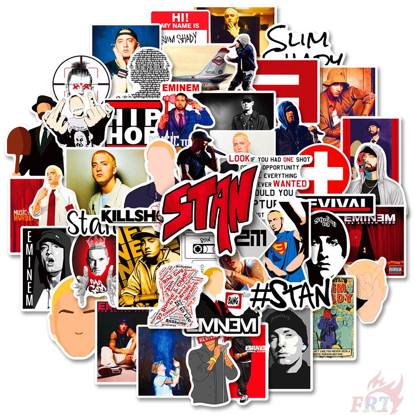 ❉ Eminem Series 02 HipHop Rapper Singer Stickers ❉ 50Pcs/Set DIY Fashion Waterproof Doodle Decals Stickers