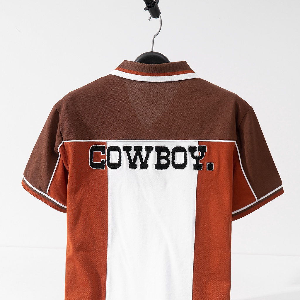 Áo polo nam COWBOY phối classic ,vải CVC,thun cao cấp,chuẩn form,thiết kế phong cách năng động cá tính AREMI APL0028 | BigBuy360 - bigbuy360.vn