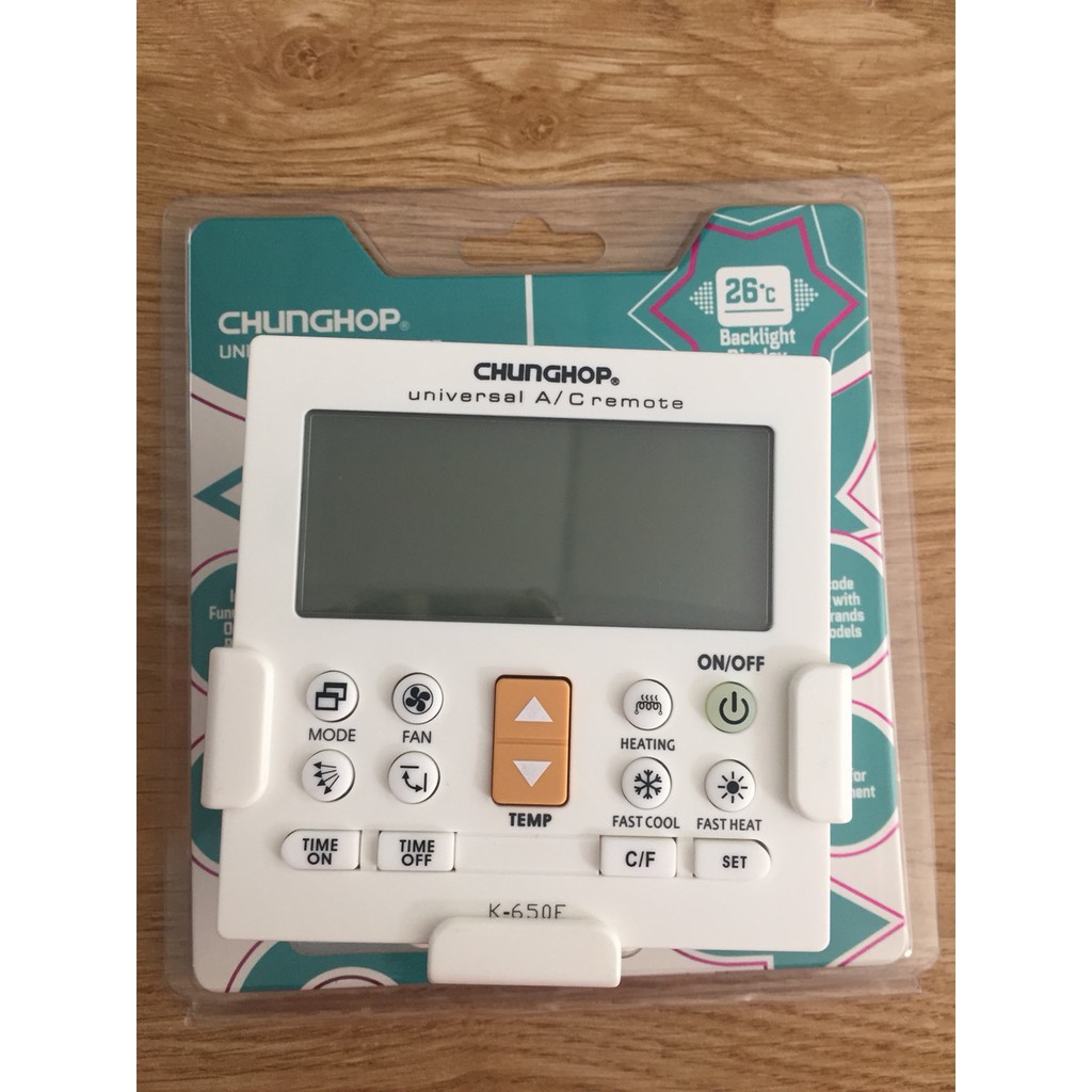 Điều khiển điều hoà đa năng - âm trần và treo tường - remote máy lạnh K-650E