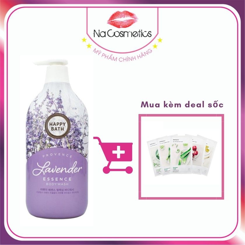 Sữa Tắm Happy Bath Tinh Chất Nước Hoa Hương LAVENDER 900ml