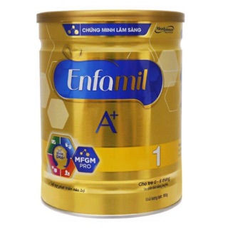 Sữa bột Enfamil A+1 DHA+ va MFGM pro hộp 900g (cho bé 0-6 tháng tuổi)