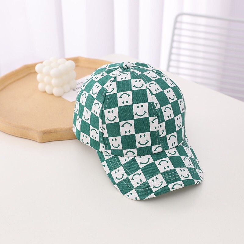 Mũ nón lưỡi trai mặt cười cho bé hot hit từ 2-7 tuổi