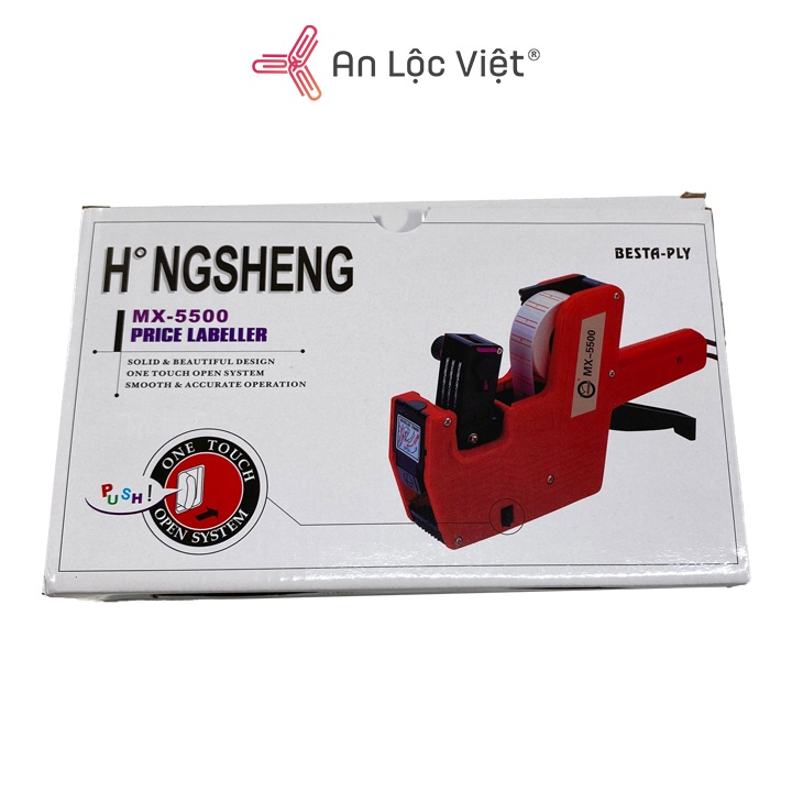 Máy bấm giá tiền thương hiệu Hongsheng chính hãng MX-5500 EOS có nắp - MX-5500 không nắp