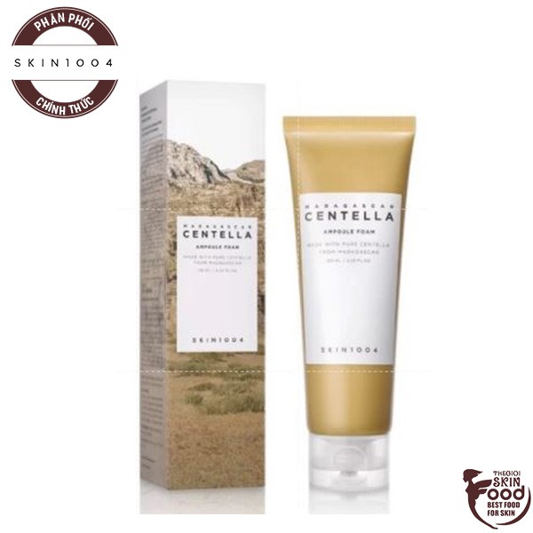 Sữa Rữa Mặt Tạo Bọt Làm Sạch Sâu, Dịu Nhẹ Chiết Xuất Rau Má Skin1004 Madagascar Centella Ampoule Foam 125ml