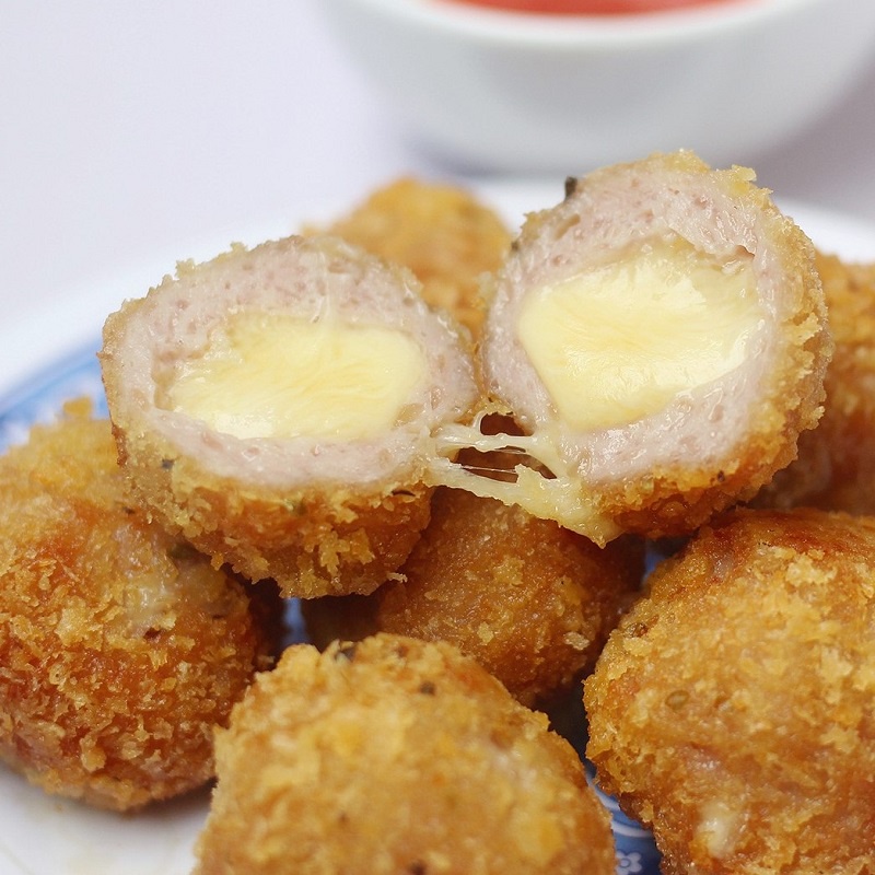 Nem chua rán mix nhân phô mai kéo sợi siêu ngon, đậm vị nem thịt rán, béo ngậy vị phô mai ( hộp 10c - 400gr )