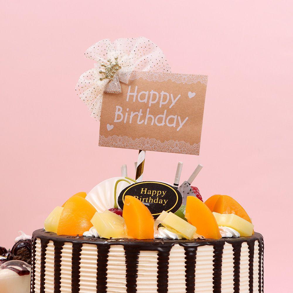 PINEVN Que Cắm Trang Trí Bánh Kem Hình Vương Miện Sang Trọng Lãng Mạn