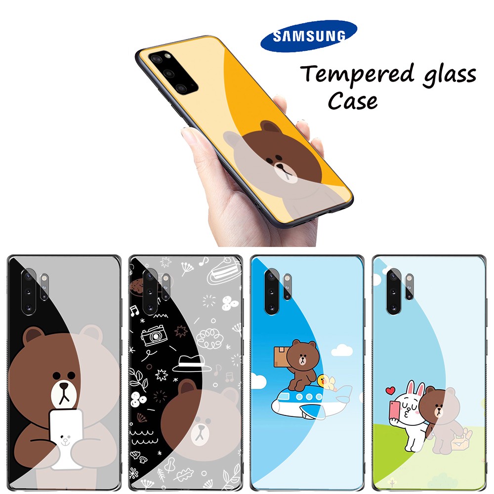 Ốp Lưng Hình Gấu Brown 08 Cho Samsung Galaxy S20 Ultra Note 10 Lite Plus A51 A81 A91
