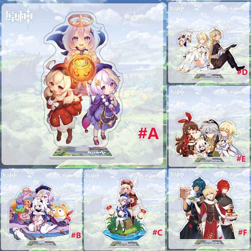 Mô Hình Đồ Chơi Nhân Vật Lumine Diluc Zhongli REBUY1 Genshin Va Chạm Bằng Acrylic