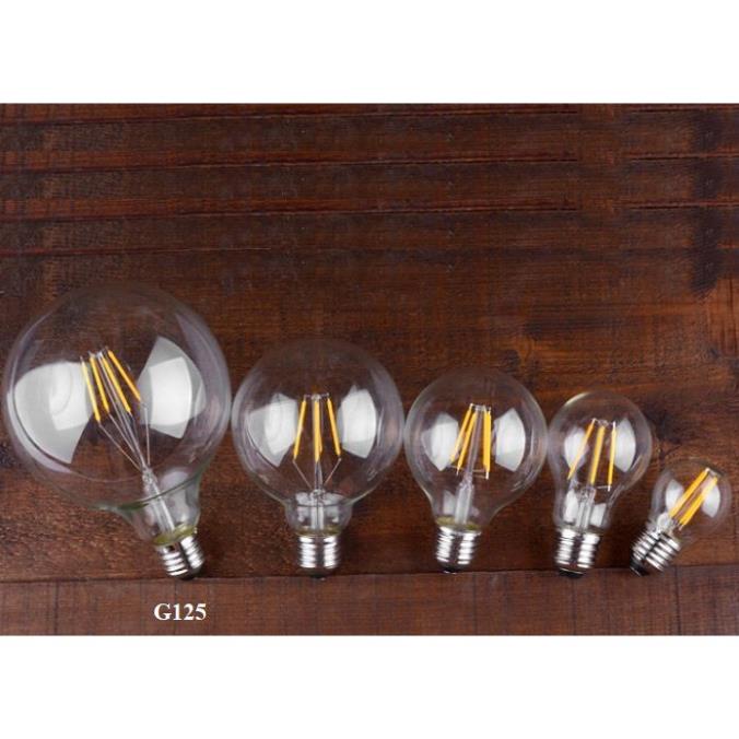 Bộ 5 dây đèn thả cổ điển Vintage bóng đèn tròn Edison G125 8W